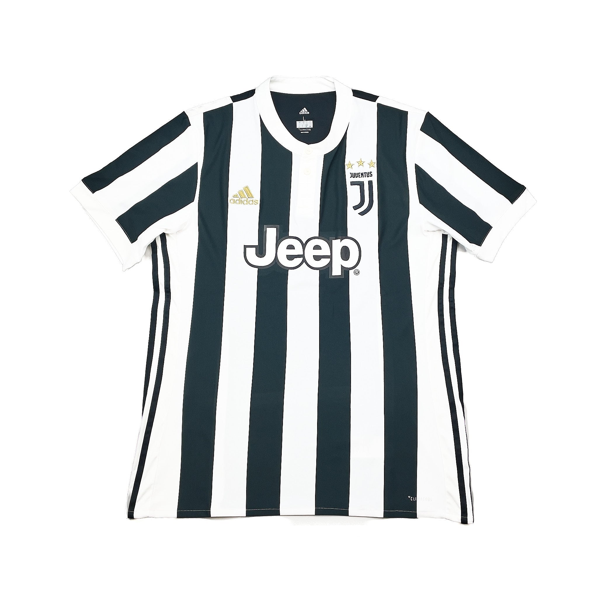 Buy 2017/18 Juventus Dybala 10 Home Shirt (L) Adidas ~ Free worldwide shipping available ~ Authentic Vintage Football Shirts from Cult Kits