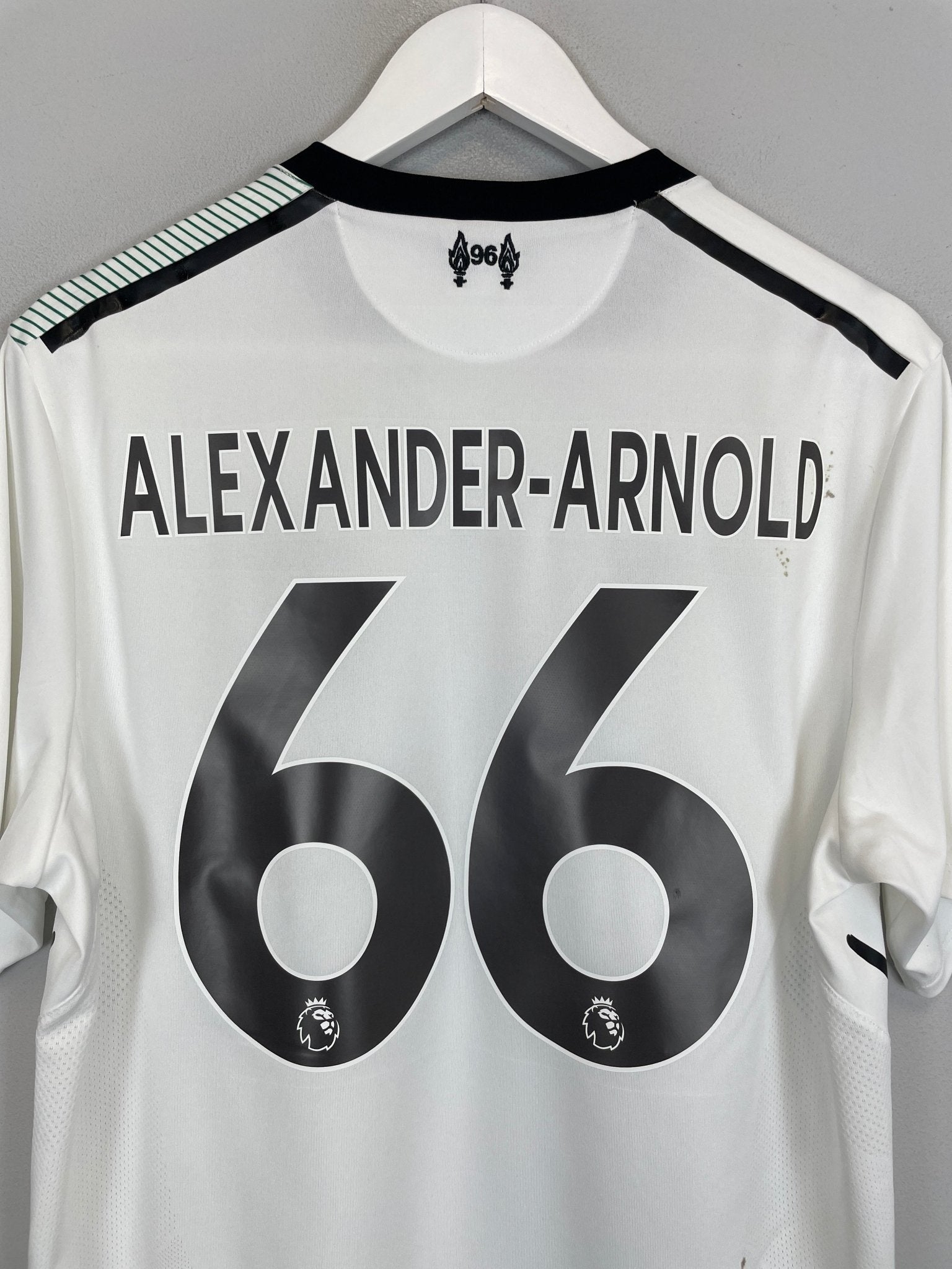 Shop 2017/18 LIVERPOOL ALEXANDER-ARNOLD #66 AWAY SHIRT (M) NEW BALANCE, classic football shirts, vintage football shirts & retro soccer jerseys at Cult Kits