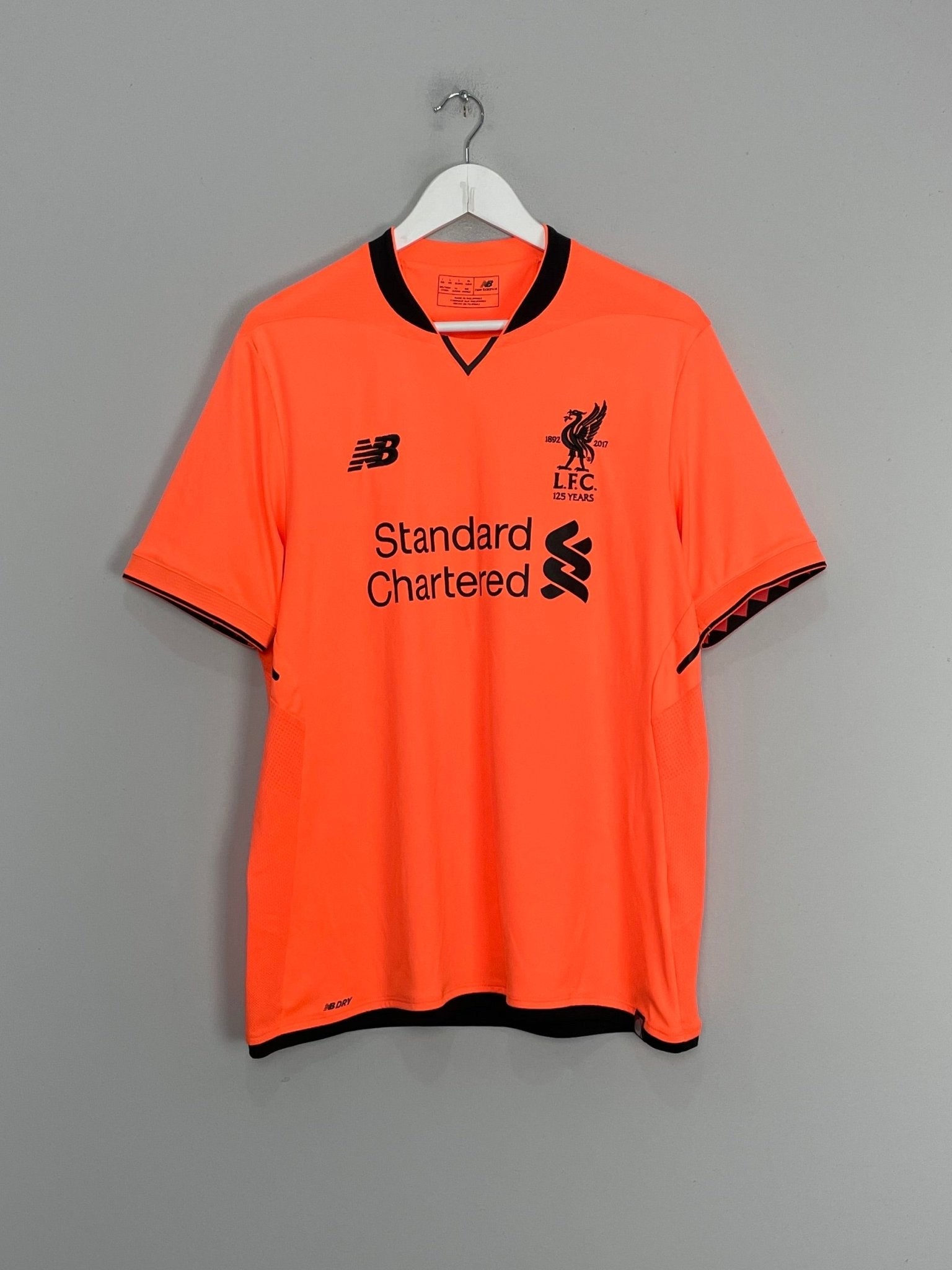 Shop 2017/18 LIVERPOOL M.SALAH #11 *125 YEARS* THIRD SHIRT (L) NEW BALANCE, classic football shirts, vintage football shirts & retro soccer jerseys at Cult Kits