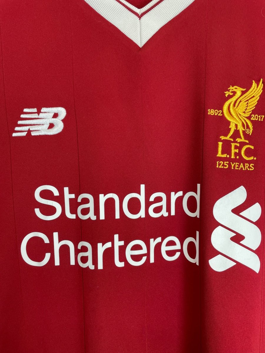 2017/18 LIVERPOOL SALAH 11 C/L *125 YEARS* HOME SHIRT (M) NEW BALANCE - Cult Kits - Medium - Buy Vintage Football Shirts, Authentic Retro Football Shirts For Sale, Classic Football Shirts & Soccer Jersey