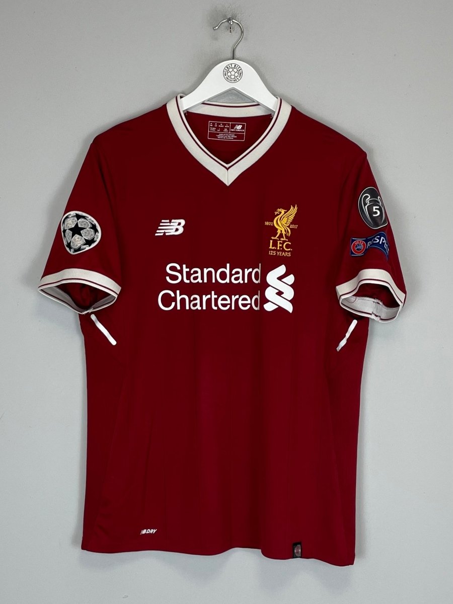 2017/18 LIVERPOOL SALAH 11 C/L *125 YEARS* HOME SHIRT (M) NEW BALANCE - Cult Kits - Medium - Buy Vintage Football Shirts, Authentic Retro Football Shirts For Sale, Classic Football Shirts & Soccer Jersey