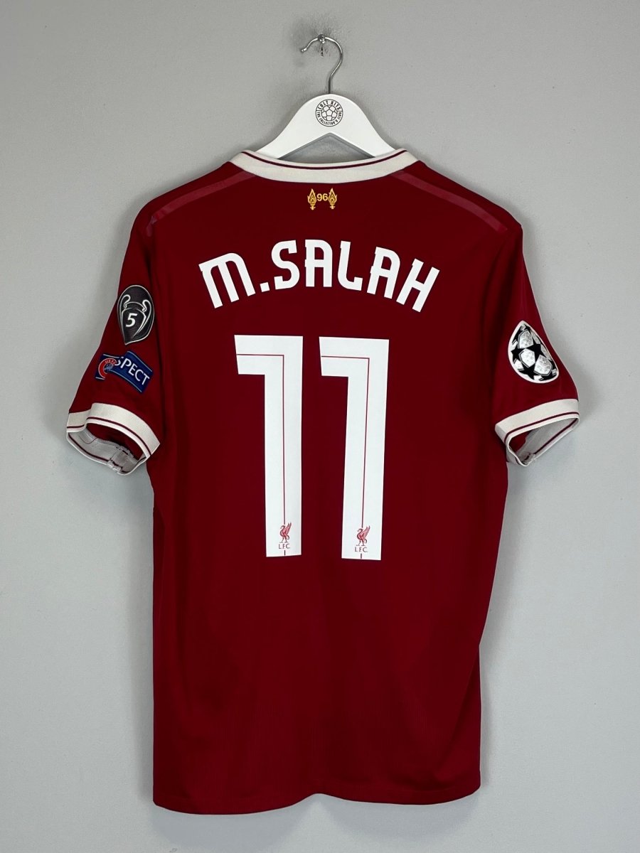 2017/18 LIVERPOOL SALAH 11 C/L *125 YEARS* HOME SHIRT (M) NEW BALANCE - Cult Kits - Medium - Buy Vintage Football Shirts, Authentic Retro Football Shirts For Sale, Classic Football Shirts & Soccer Jersey