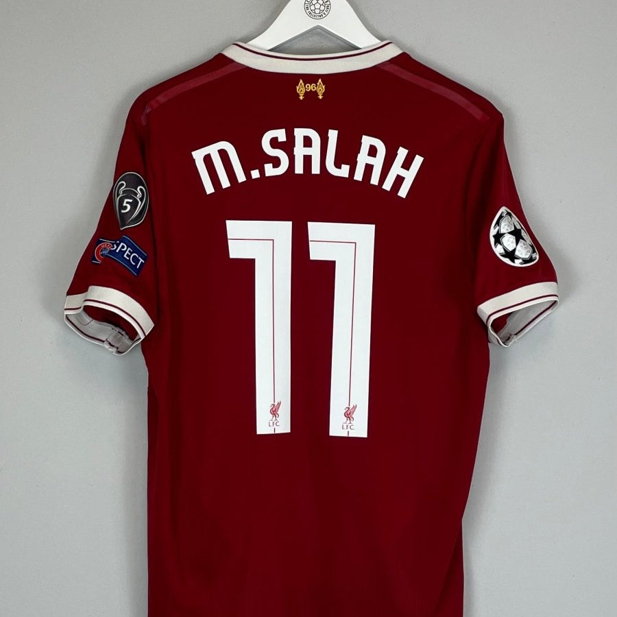 2017/18 LIVERPOOL SALAH 11 C/L *125 YEARS* HOME SHIRT (M) NEW BALANCE - Cult Kits - Medium - Buy Vintage Football Shirts, Authentic Retro Football Shirts For Sale, Classic Football Shirts & Soccer Jersey