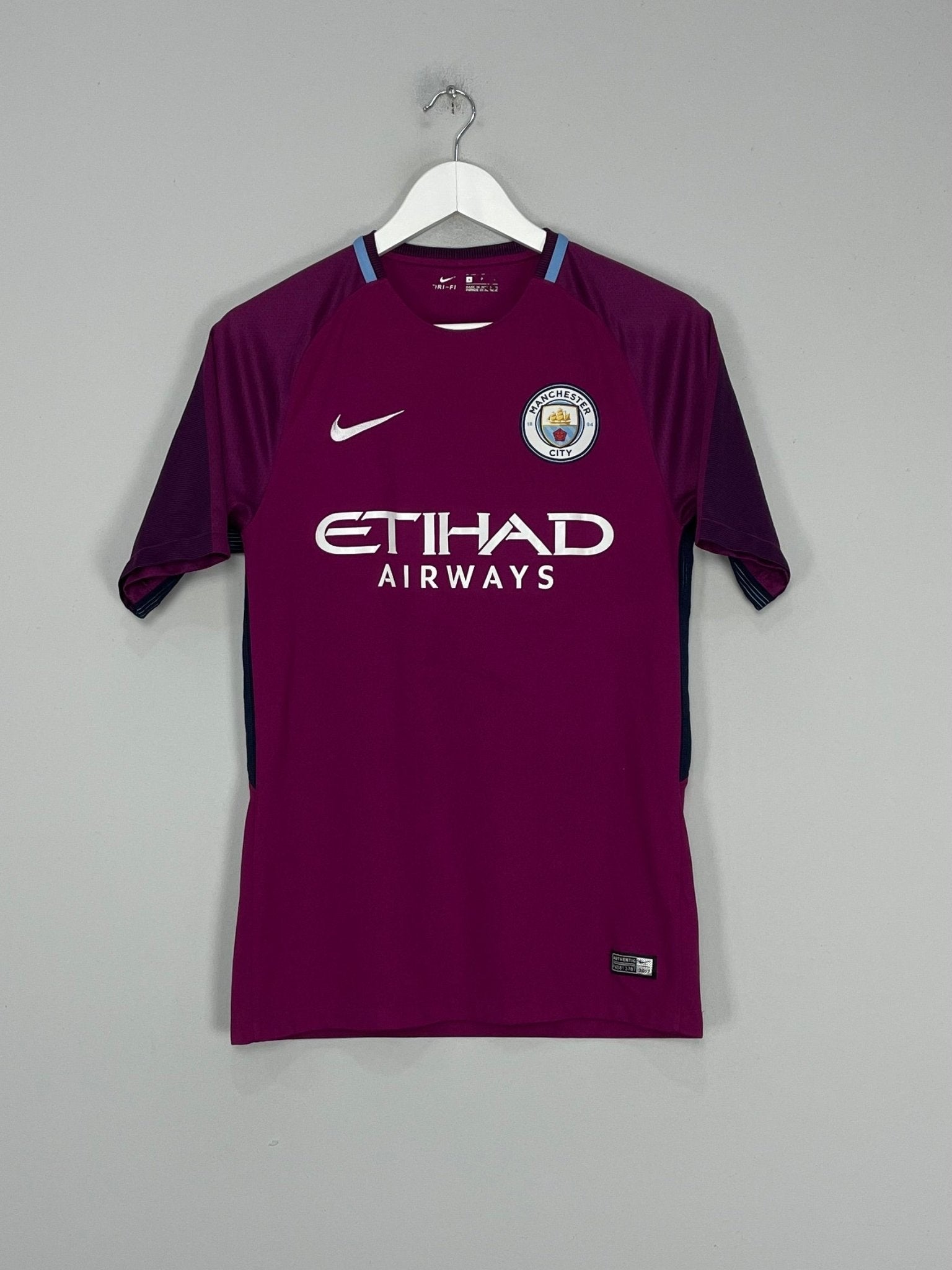 Shop 2017/18 MANCHESTER CITY AWAY SHIRT (S) NIKE, classic football shirts, vintage football shirts & retro soccer jerseys at Cult Kits