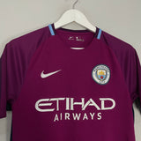 Shop 2017/18 MANCHESTER CITY AWAY SHIRT (S) NIKE, classic football shirts, vintage football shirts & retro soccer jerseys at Cult Kits