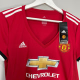 Shop 2017/18 MANCHESTER UNITED *BNWT* HOME SHIRT (L.WOMENS) ADIDAS, classic football shirts, vintage football shirts & retro soccer jerseys at Cult Kits