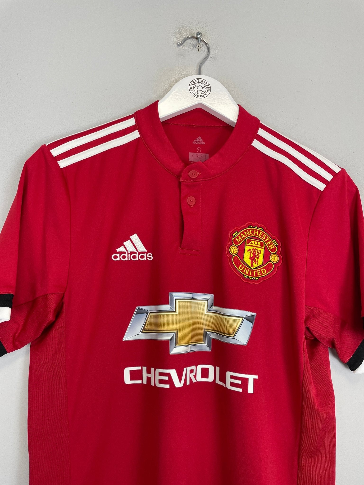 Shop 2017/18 MANCHESTER UNITED HOME SHIRT (S) ADIDAS, classic football shirts, vintage football shirts & retro soccer jerseys at Cult Kits