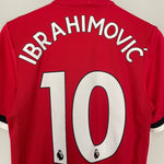 Shop 2017/18 MANCHESTER UNITED IBRAHIMOVIC #10 *AUTHENTIC* HOME SHIRT (M) ADIDAS, classic football shirts, vintage football shirts & retro soccer jerseys at Cult Kits