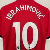 Shop 2017/18 MANCHESTER UNITED IBRAHIMOVIC #10 *AUTHENTIC* HOME SHIRT (M) ADIDAS, classic football shirts, vintage football shirts & retro soccer jerseys at Cult Kits