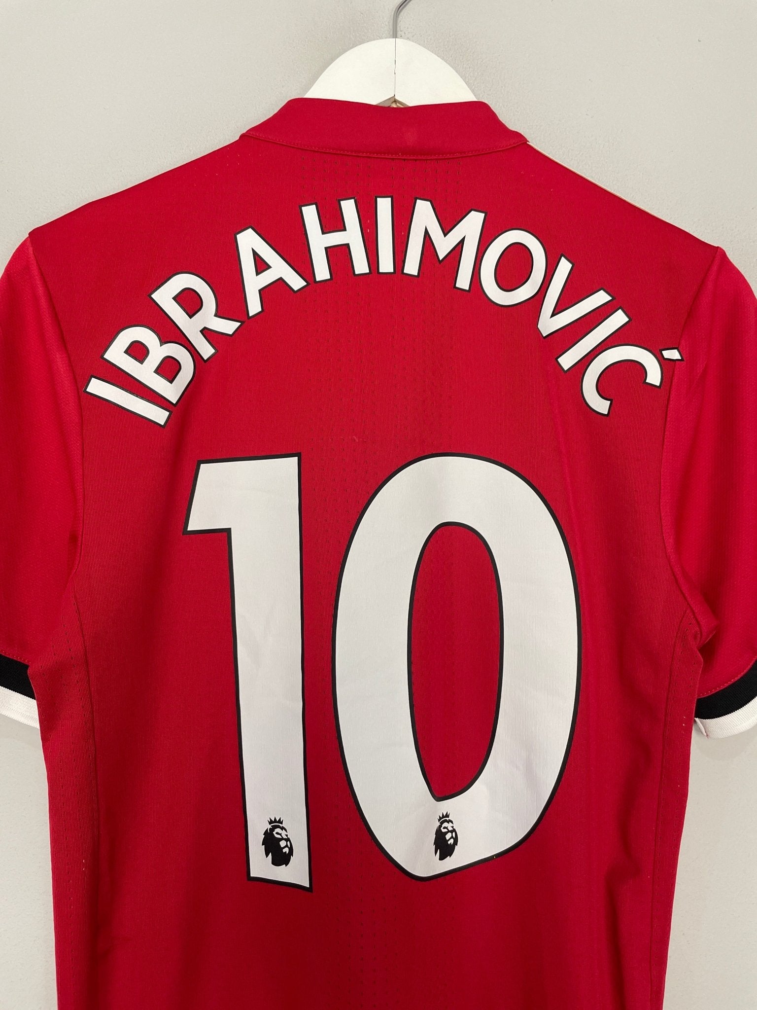 Shop 2017/18 MANCHESTER UNITED IBRAHIMOVIC #10 *AUTHENTIC* HOME SHIRT (M) ADIDAS, classic football shirts, vintage football shirts & retro soccer jerseys at Cult Kits