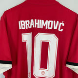 Shop 2017/18 MANCHESTER UNITED IBRAHIMOVIC #10 HOME SHIRT (XXL) ADIDAS, classic football shirts, vintage football shirts & retro soccer jerseys at Cult Kits