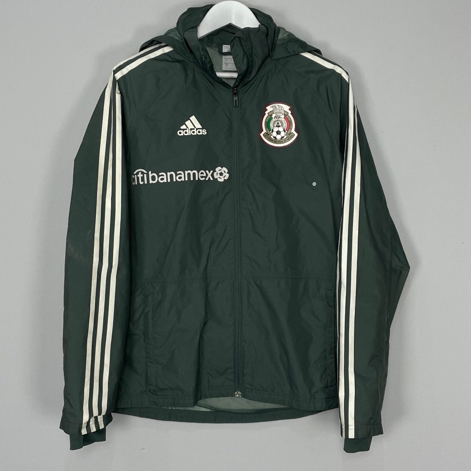 Shop 2017/18 MEXICO RAIN JACKET (S) ADIDAS, classic football shirts, vintage football shirts & retro soccer jerseys at Cult Kits