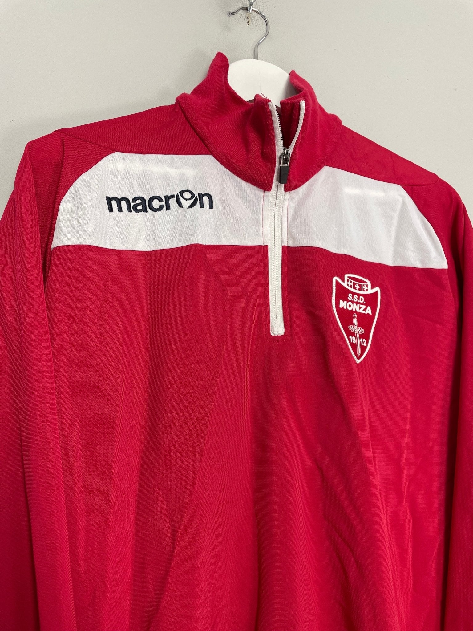 Shop 2017/18 MONZA 1/4 ZIP JACKET (L) MACRON, classic football shirts, vintage football shirts & retro soccer jerseys at Cult Kits