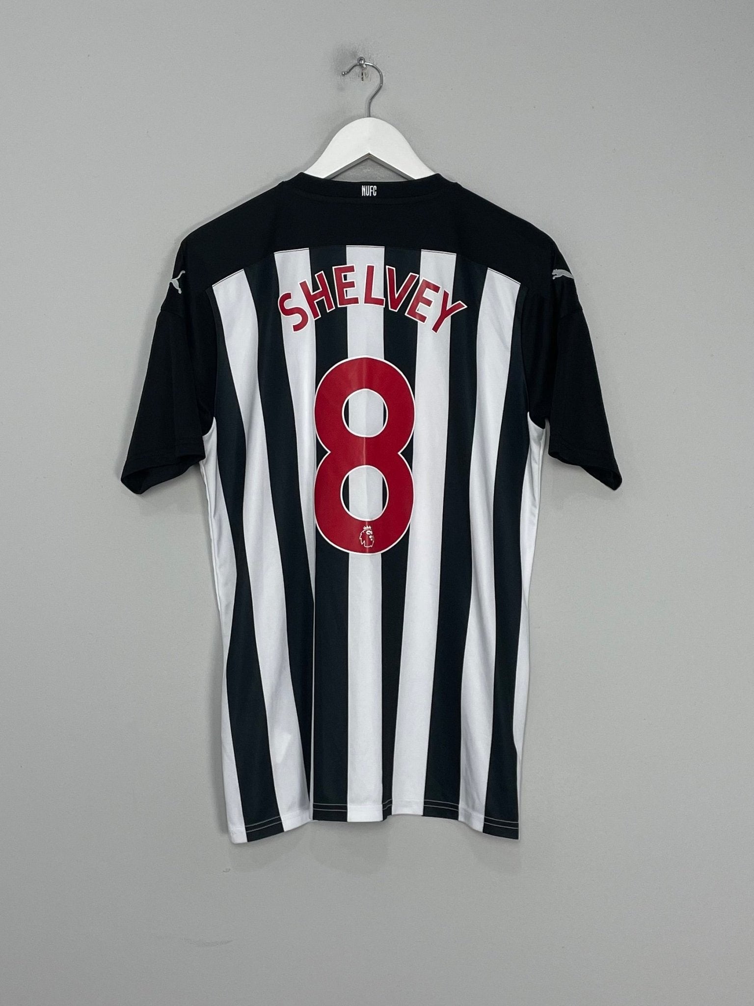 Shop 2017/18 NEWCASTLE SHELVEY #8 HOME SHIRT (L) PUMA, classic football shirts, vintage football shirts & retro soccer jerseys at Cult Kits