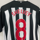 Shop 2017/18 NEWCASTLE SHELVEY #8 HOME SHIRT (L) PUMA, classic football shirts, vintage football shirts & retro soccer jerseys at Cult Kits