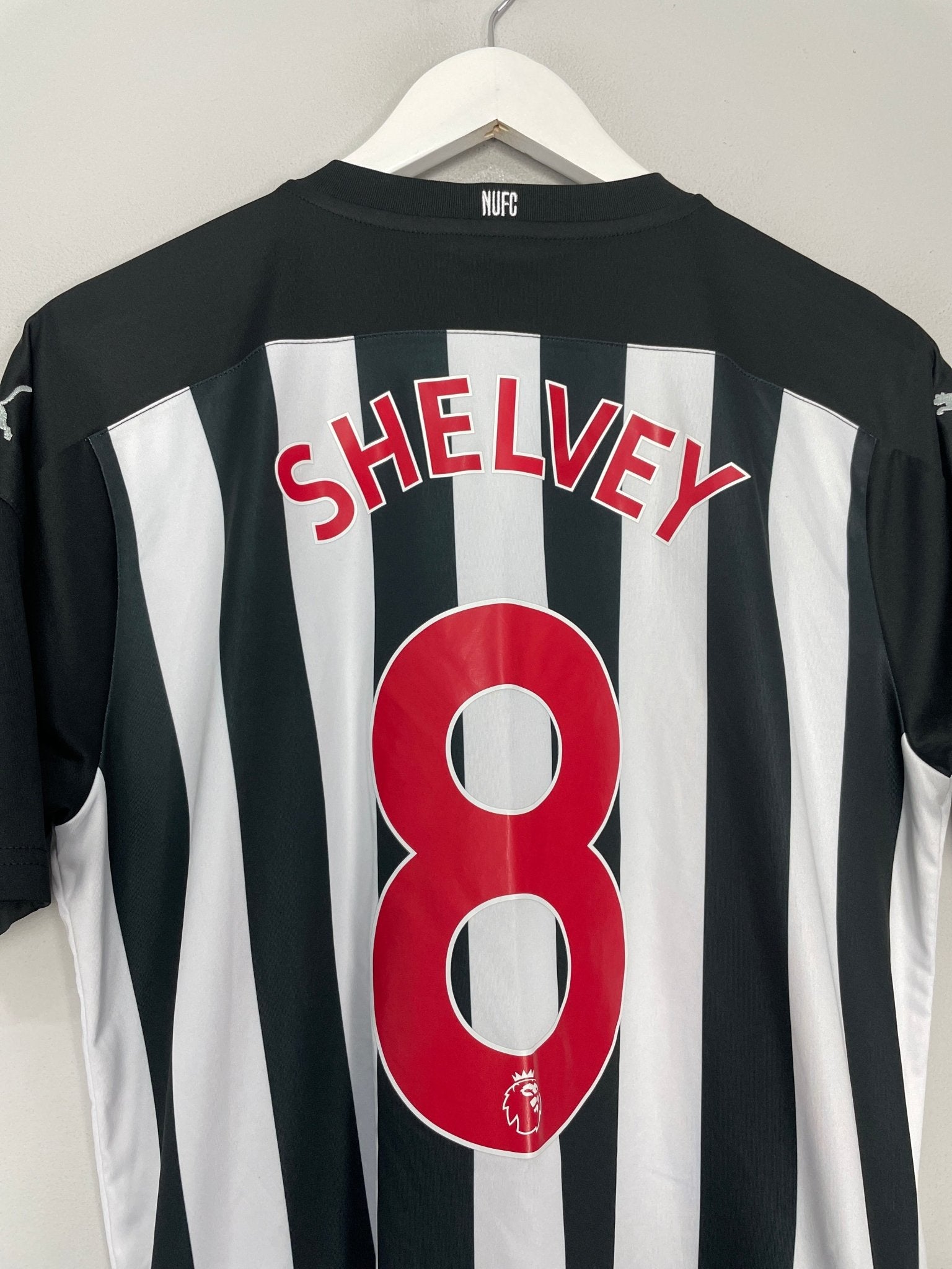 Shop 2017/18 NEWCASTLE SHELVEY #8 HOME SHIRT (L) PUMA, classic football shirts, vintage football shirts & retro soccer jerseys at Cult Kits