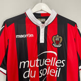 Shop 2017/18 OGC NICE BALOTELLI #9 HOME SHIRT (XL) MACRON, classic football shirts, vintage football shirts & retro soccer jerseys at Cult Kits