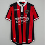 Shop 2017/18 OGC NICE BALOTELLI #9 HOME SHIRT (XL) MACRON, classic football shirts, vintage football shirts & retro soccer jerseys at Cult Kits