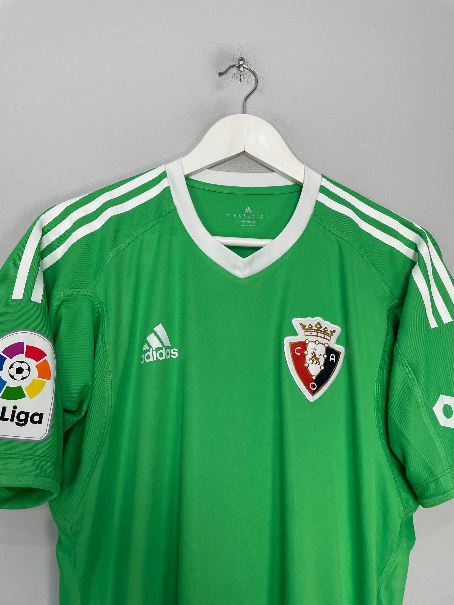 Shop 2017/18 OSASUNA MANUH #13 *PLAYER ISSUE* GK SHIRT (M) ADIDAS, classic football shirts, vintage football shirts & retro soccer jerseys at Cult Kits