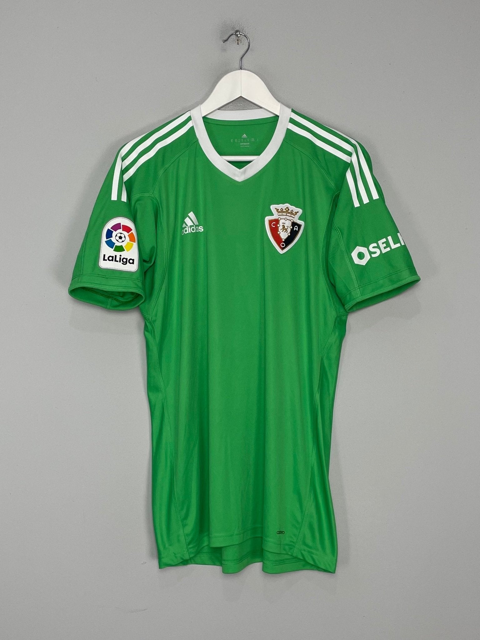 Shop 2017/18 OSASUNA MANUH #13 *PLAYER ISSUE* GK SHIRT (M) ADIDAS, classic football shirts, vintage football shirts & retro soccer jerseys at Cult Kits