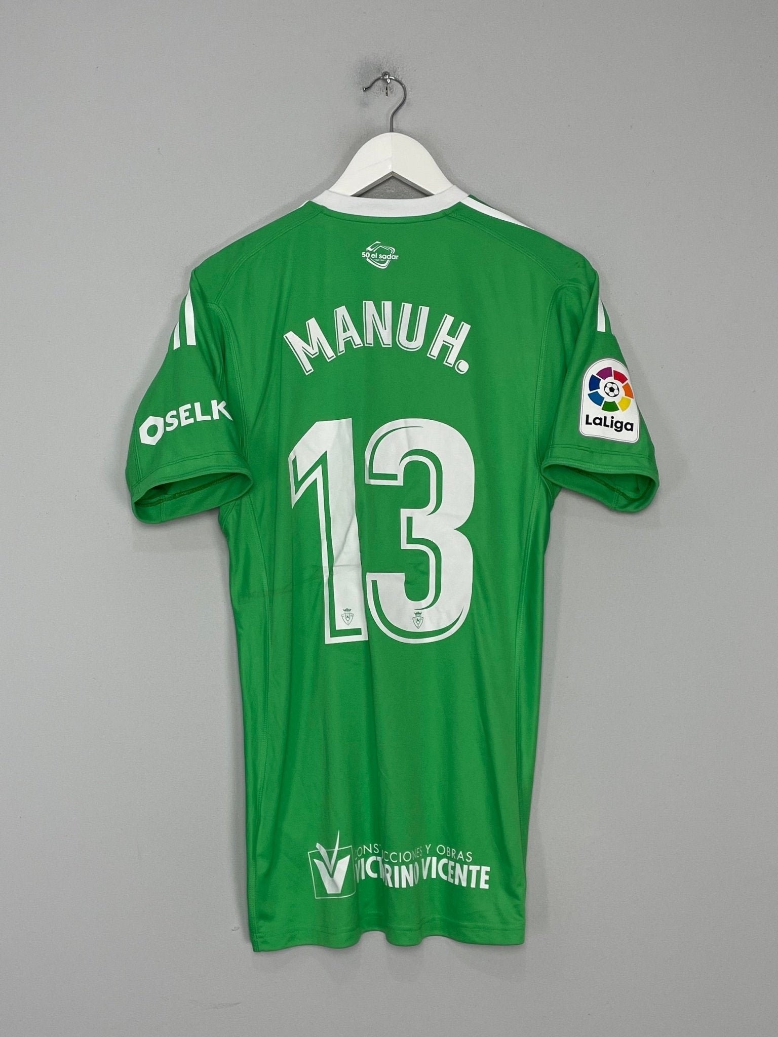 Shop 2017/18 OSASUNA MANUH #13 *PLAYER ISSUE* GK SHIRT (M) ADIDAS, classic football shirts, vintage football shirts & retro soccer jerseys at Cult Kits