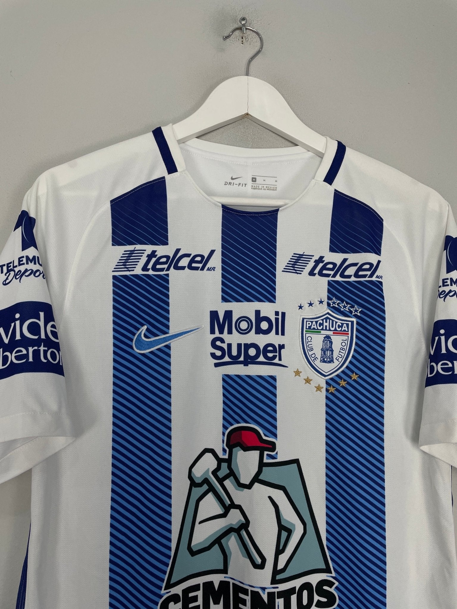 Shop 2017/18 PACHUCA GIMINEZ #10 HOME SHIRT (M) NIKE, classic football shirts, vintage football shirts & retro soccer jerseys at Cult Kits