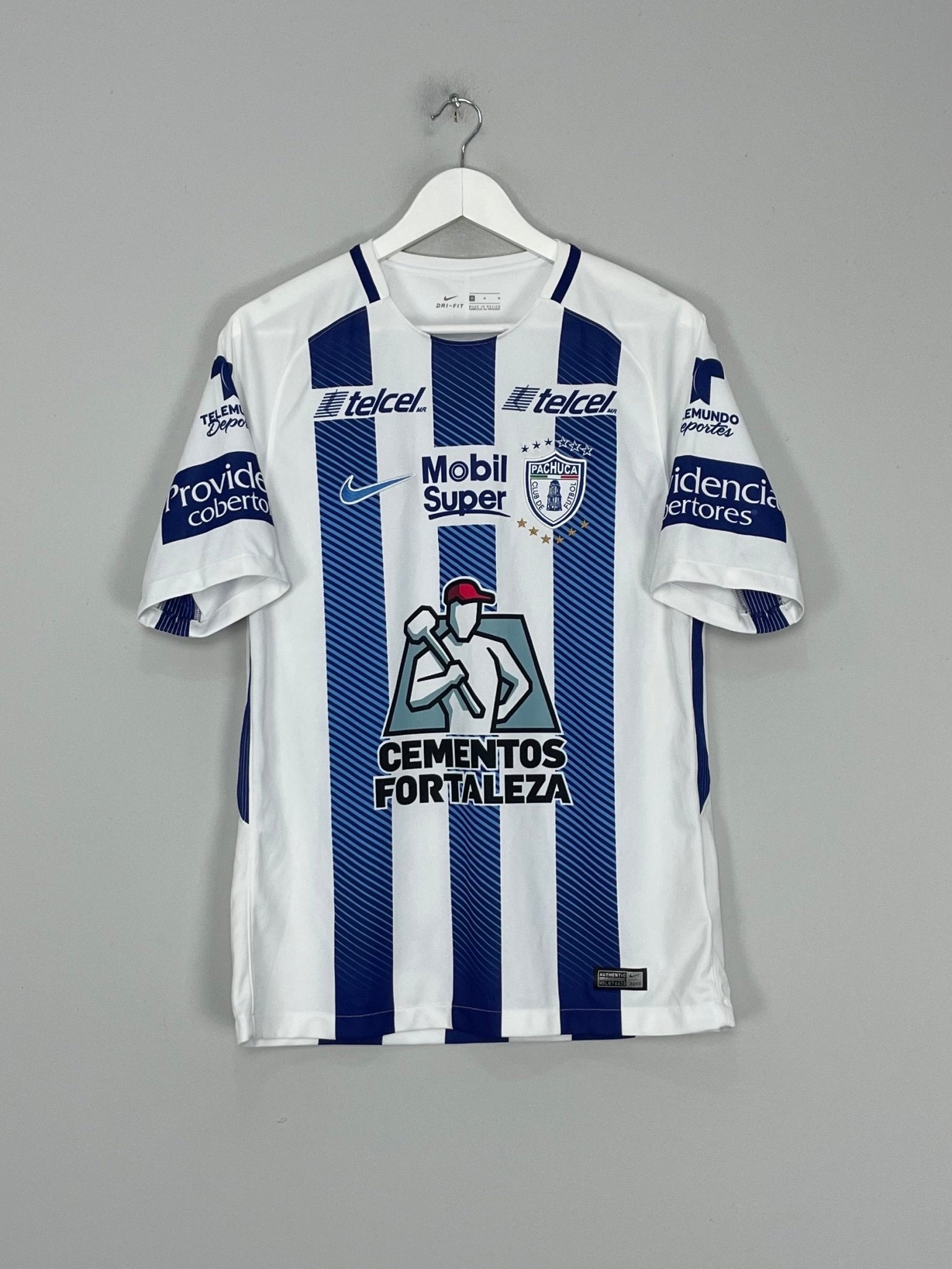 Shop 2017/18 PACHUCA GIMINEZ #10 HOME SHIRT (M) NIKE, classic football shirts, vintage football shirts & retro soccer jerseys at Cult Kits