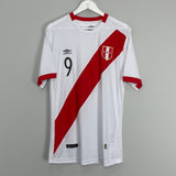Shop 2017/18 PERU GUERRERO #9 HOME SHIRT (L) UMBRO, classic football shirts, vintage football shirts & retro soccer jerseys at Cult Kits