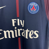 Shop 2017/18 PSG EZRA #6 HOME SHIRT (M) NIKE, classic football shirts, vintage football shirts & retro soccer jerseys at Cult Kits