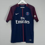 Shop 2017/18 PSG EZRA #6 HOME SHIRT (M) NIKE, classic football shirts, vintage football shirts & retro soccer jerseys at Cult Kits