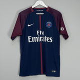 Shop 2017/18 PSG EZRA #6 HOME SHIRT (M) NIKE, classic football shirts, vintage football shirts & retro soccer jerseys at Cult Kits