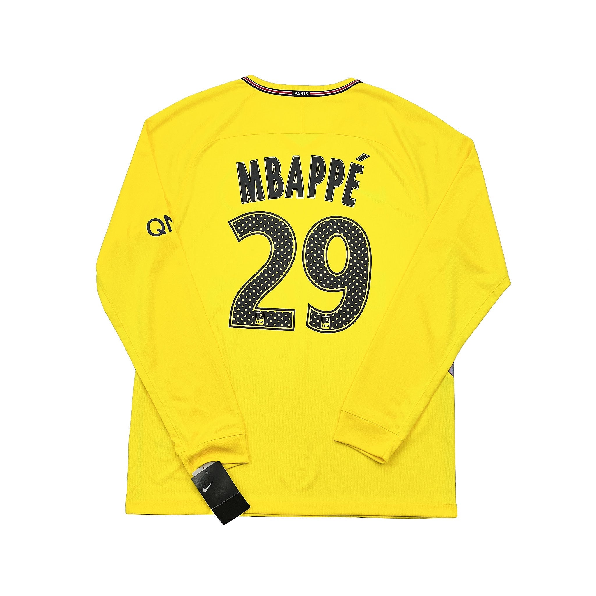 Buy 2017/18 PSG Mbappe 29 *BNWT with Defects* L/S Away Shirt (M) Nike ~ Free worldwide shipping ~ Authentic Vintage Football Shirts from Cult Kits