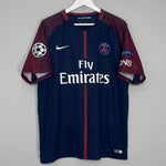 Shop 2017/18 PSG NEYMAR JR #10 C/L HOME SHIRT (XL) NIKE, classic football shirts, vintage football shirts & retro soccer jerseys at Cult Kits