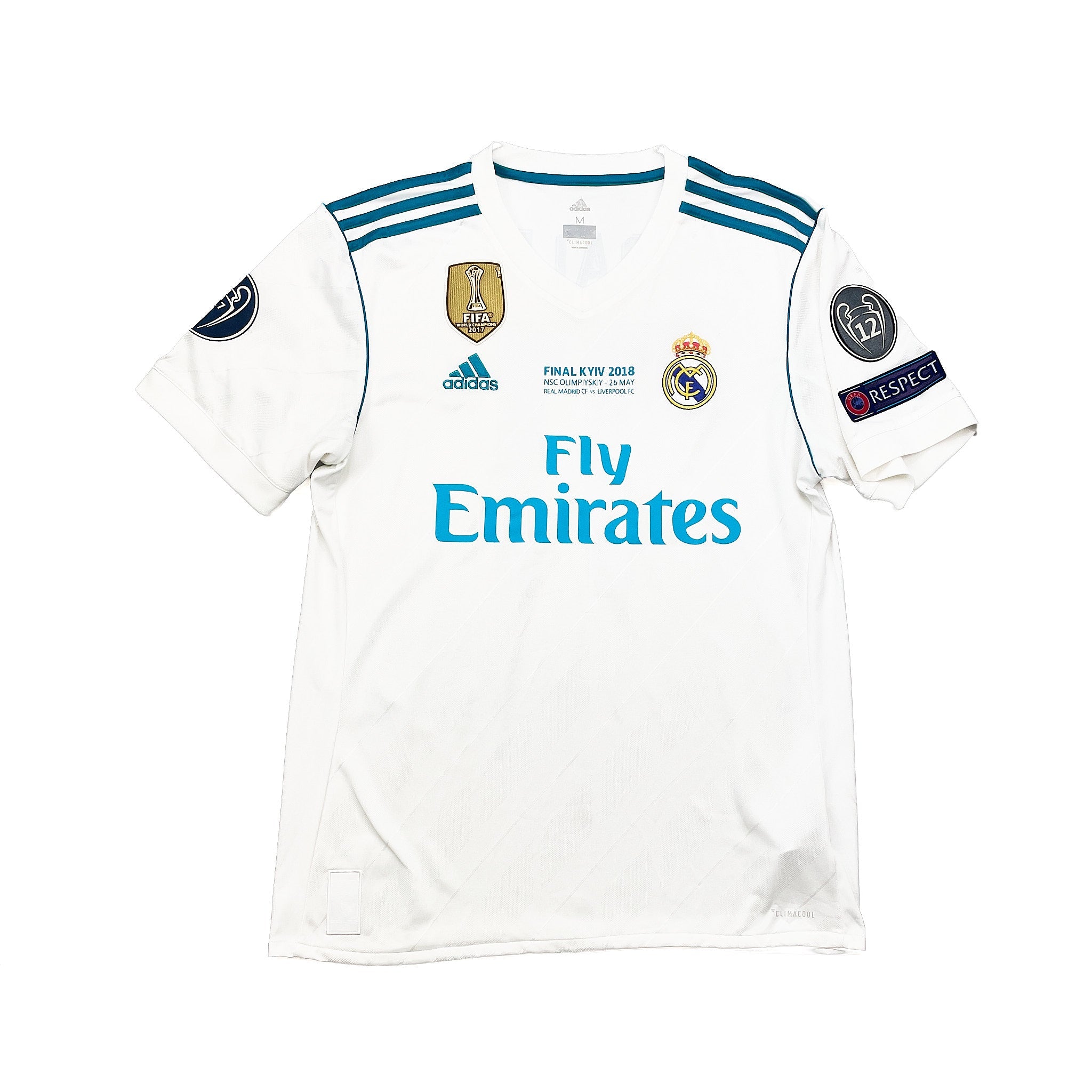 Buy 2017/18 Real Madrid Bale 11 C/L Final Home Shirt (M) Adidas ~ Free worldwide shipping ~ Authentic Vintage Football Shirts from Cult Kits
