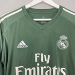 Shop 2017/18 REAL MADRID GK SHIRT (L) ADIDAS, classic football shirts, vintage football shirts & retro soccer jerseys at Cult Kits