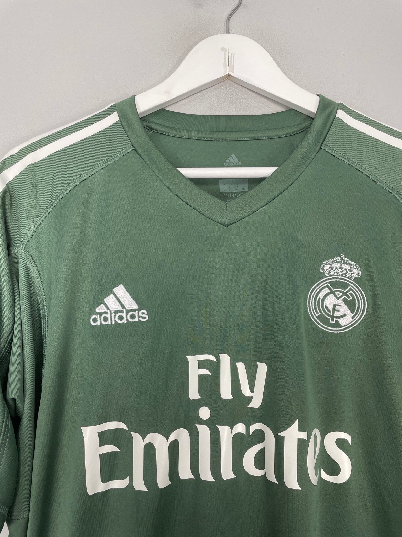 Shop 2017/18 REAL MADRID GK SHIRT (L) ADIDAS, classic football shirts, vintage football shirts & retro soccer jerseys at Cult Kits