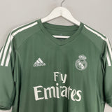 Shop 2017/18 REAL MADRID GK SHIRT (L) ADIDAS, classic football shirts, vintage football shirts & retro soccer jerseys at Cult Kits