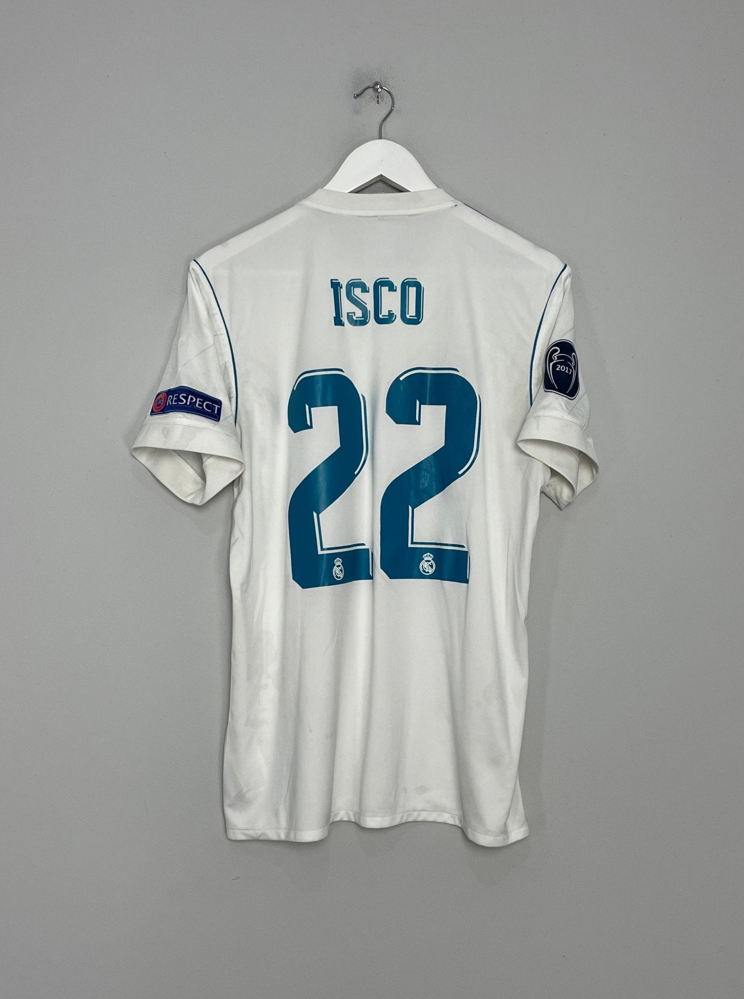 Isco Kit 2017/18 REAL MADRID ISCO #22 HOME SHIRT (M) ADIDAS – Cult Kits