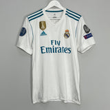Shop 2017/18 REAL MADRID KROOS #8 HOME SHIRT (M) ADIDAS, classic football shirts, vintage football shirts & retro soccer jerseys at Cult Kits