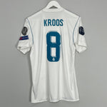 Shop 2017/18 REAL MADRID KROOS #8 HOME SHIRT (M) ADIDAS, classic football shirts, vintage football shirts & retro soccer jerseys at Cult Kits