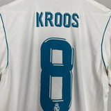 Shop 2017/18 REAL MADRID KROOS #8 HOME SHIRT (M) ADIDAS, classic football shirts, vintage football shirts & retro soccer jerseys at Cult Kits