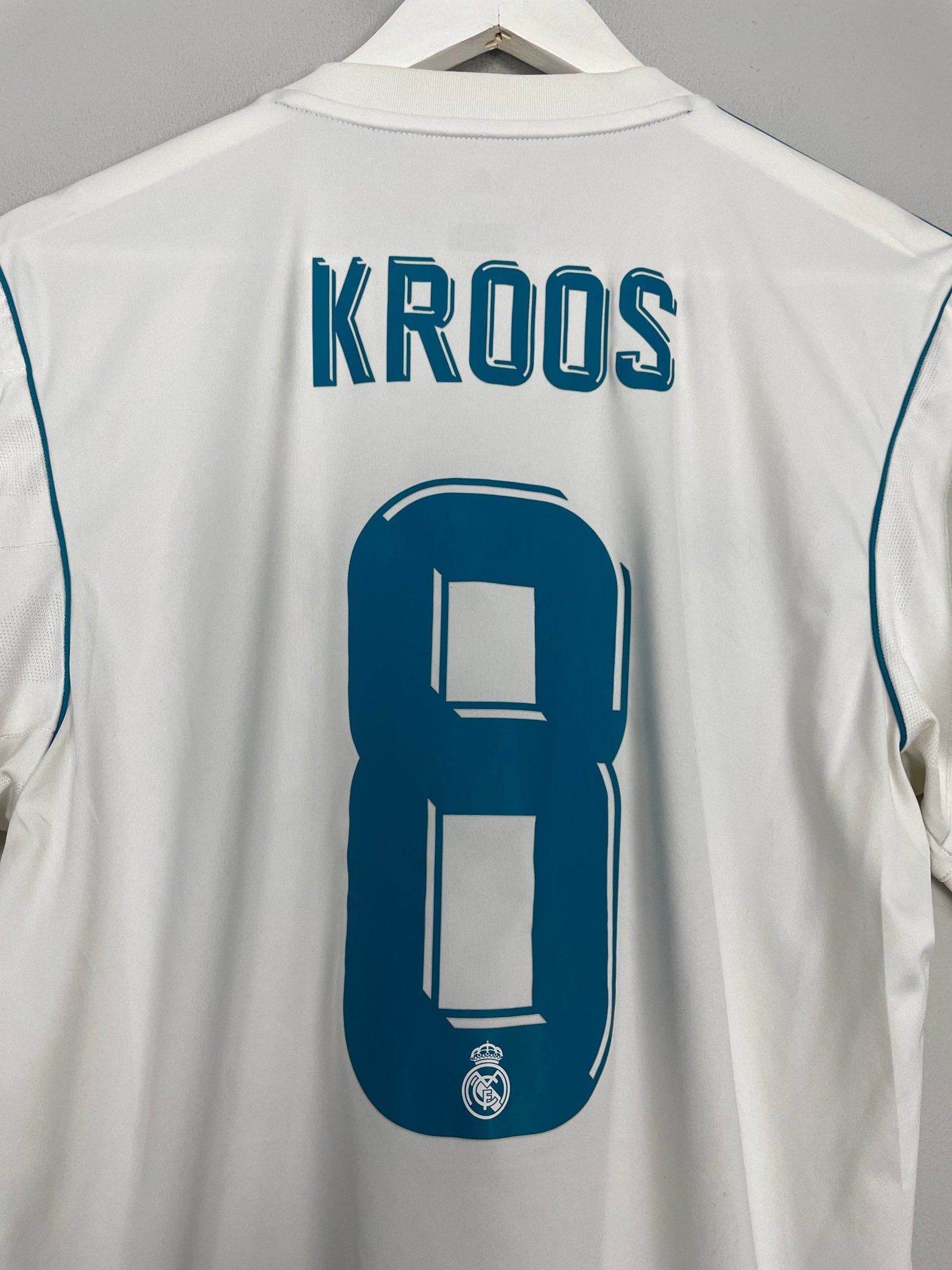 Shop 2017/18 REAL MADRID KROOS #8 HOME SHIRT (M) ADIDAS, classic football shirts, vintage football shirts & retro soccer jerseys at Cult Kits