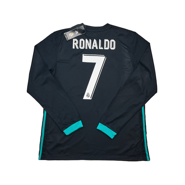 2017/18 Real Madrid Ronaldo #7 *BNWT* L/S Away Shirt (L) Adidas