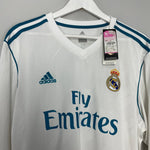 Shop 2017/18 REAL MADRID RONALDO #7 *BNWT* L/S HOME SHIRT (XL) ADIDAS, classic football shirts, vintage football shirts & retro soccer jerseys at Cult Kits