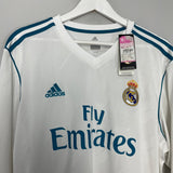 Shop 2017/18 REAL MADRID RONALDO #7 *BNWT* L/S HOME SHIRT (XL) ADIDAS, classic football shirts, vintage football shirts & retro soccer jerseys at Cult Kits