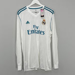 Shop 2017/18 REAL MADRID RONALDO #7 *BNWT* L/S HOME SHIRT (XL) ADIDAS, classic football shirts, vintage football shirts & retro soccer jerseys at Cult Kits