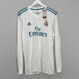 Shop 2017/18 REAL MADRID RONALDO #7 *BNWT* L/S HOME SHIRT (XL) ADIDAS, classic football shirts, vintage football shirts & retro soccer jerseys at Cult Kits