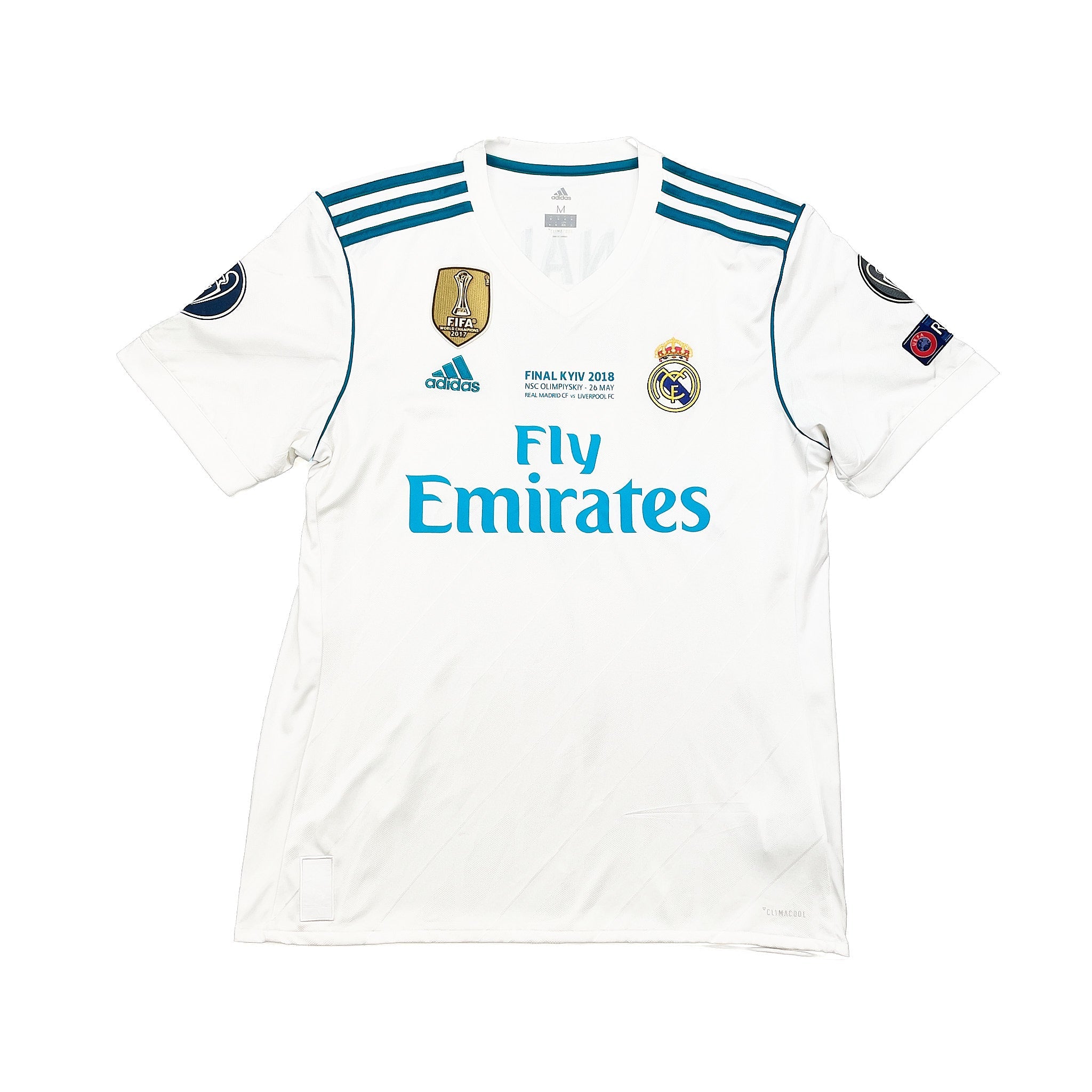 Buy 2017/18 Real Madrid Ronaldo 7 C/L Final Home Shirt (M) Adidas ~ Free worldwide shipping ~ Authentic Vintage Football Shirts from Cult Kits