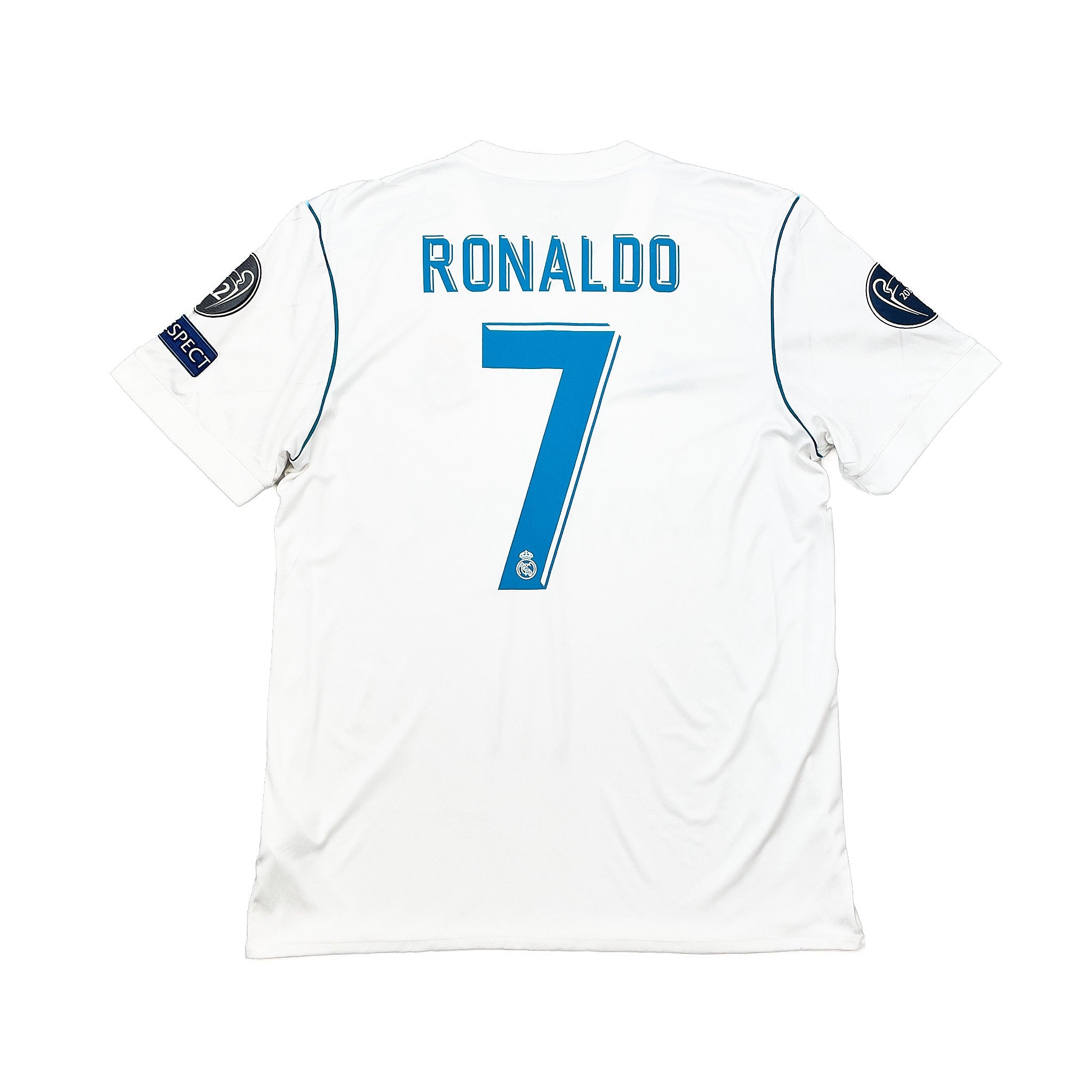Buy 2017/18 Real Madrid Ronaldo 7 C/L Final Home Shirt (M) Adidas ~ Free worldwide shipping ~ Authentic Vintage Football Shirts from Cult Kits