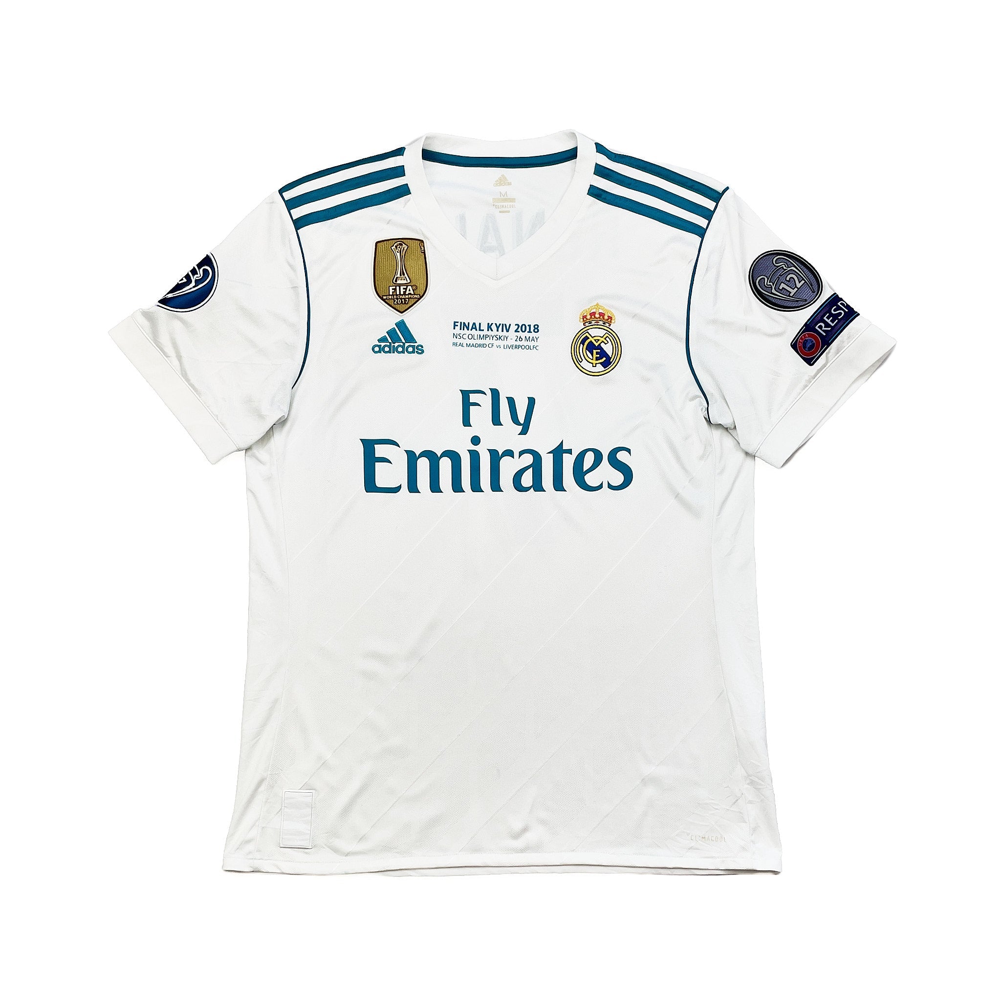 Buy 2017/18 Real Madrid Ronaldo 7 C/L Final Home Shirt (M) Adidas ~ Free worldwide shipping ~ Authentic Vintage Football Shirts from Cult Kits